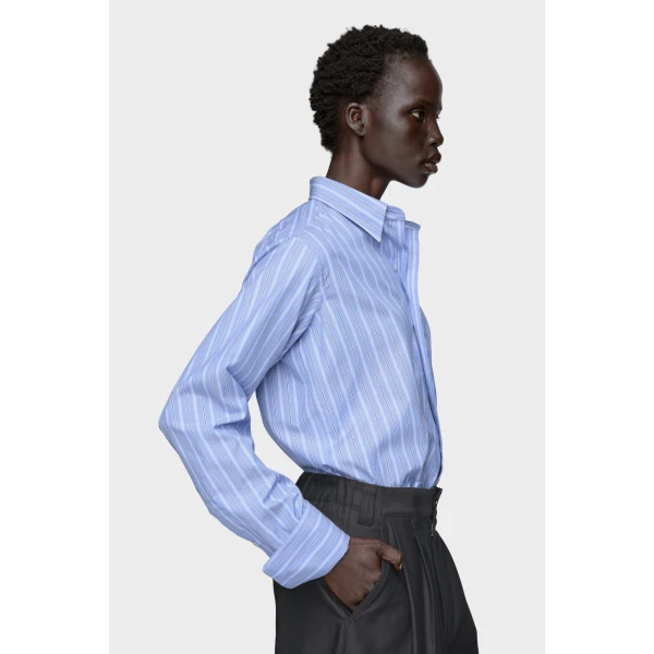 Maison Margiela Cotton Shirt in Black | Shirts | Luxury Shoes 