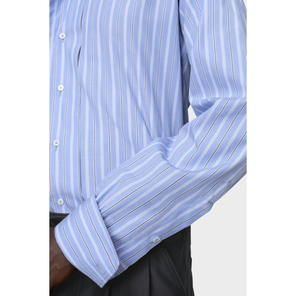 Maison Margiela Cotton Shirt in Black | Shirts | Luxury Shoes 