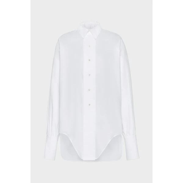 Maison Margiela Cotton Shirt in White | Shirts | Luxury Shoes 