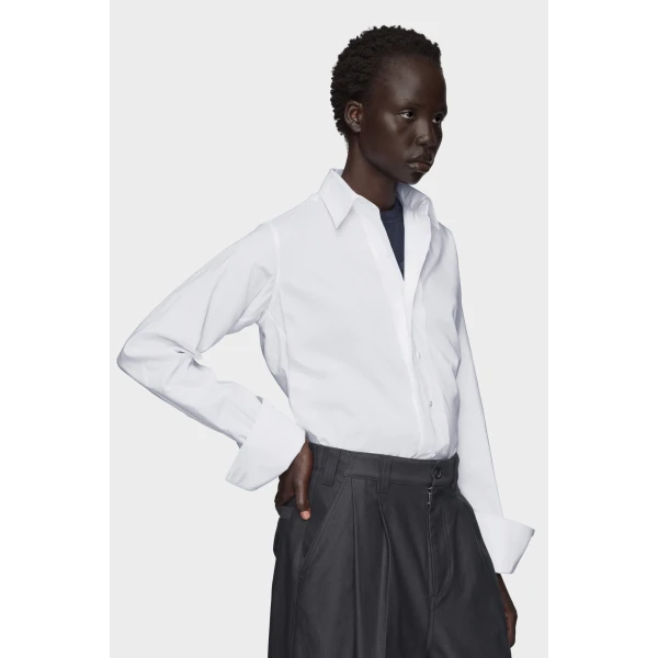 Maison Margiela Cotton Shirt in White | Shirts | Luxury Shoes 