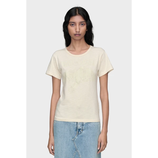 Maison Margiela Cotton T-Shirt in Cream | T-shirts | Luxury Shoes 