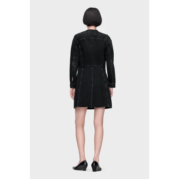 Maison Margiela Denim Jacket in Black | Denim | Luxury Shoes 