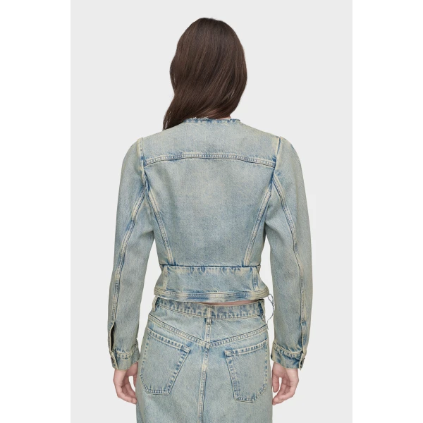 Maison Margiela Denim Jacket in Light Blue | Denim | Luxury Shoes 