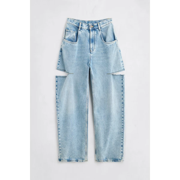 Maison Margiela Denim Jeans with Slash Details in Blue Jeans | Denim | Luxury Shoes 