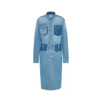 Maison Margiela Denim Midi Shirt Dress in Blue Jeans Maison Margiela Denim Midi Shirt Dress in Blue Jeans | Luxury Shoes