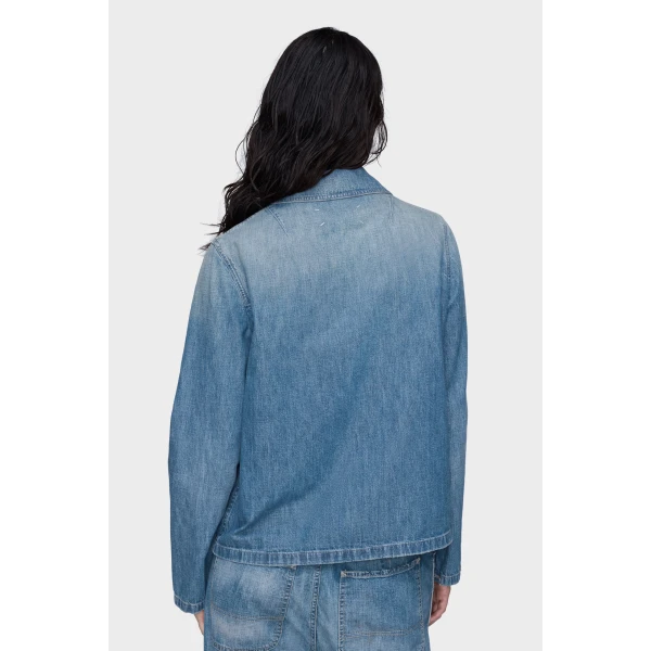 Maison Margiela Denim Shirt in Vintage Medium Blue | Shirts | Luxury Shoes 
