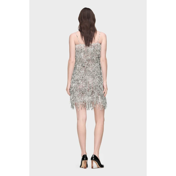 Maison Margiela Dipped Dots Slip Dress in White | Mini Dresses | Luxury Shoes 