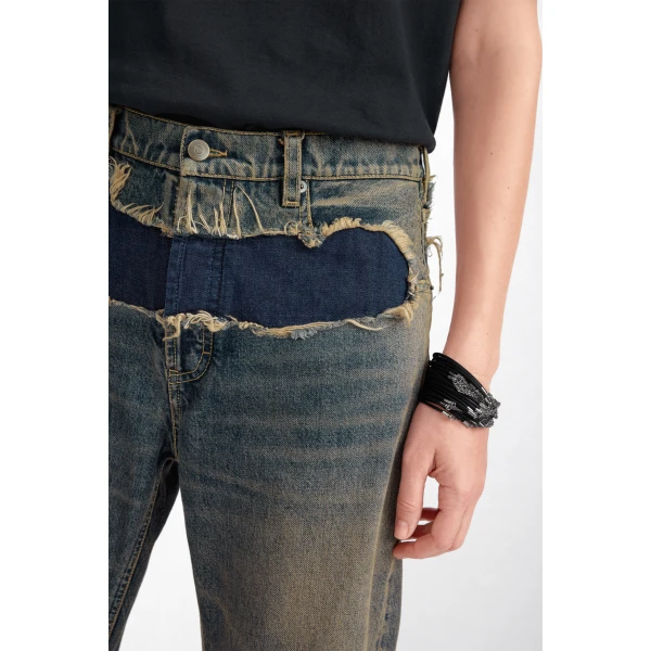 Maison Margiela Distressed Jeans in Blue | Denim | Luxury Shoes 