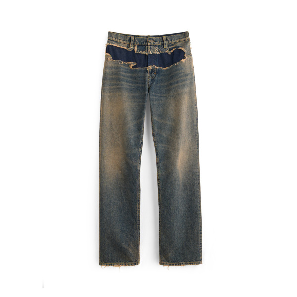Maison Margiela Distressed Jeans in Blue | Luxury Shoes 