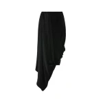 Maison Margiela Draped Midi Skirt in Black | Luxury Shoes 