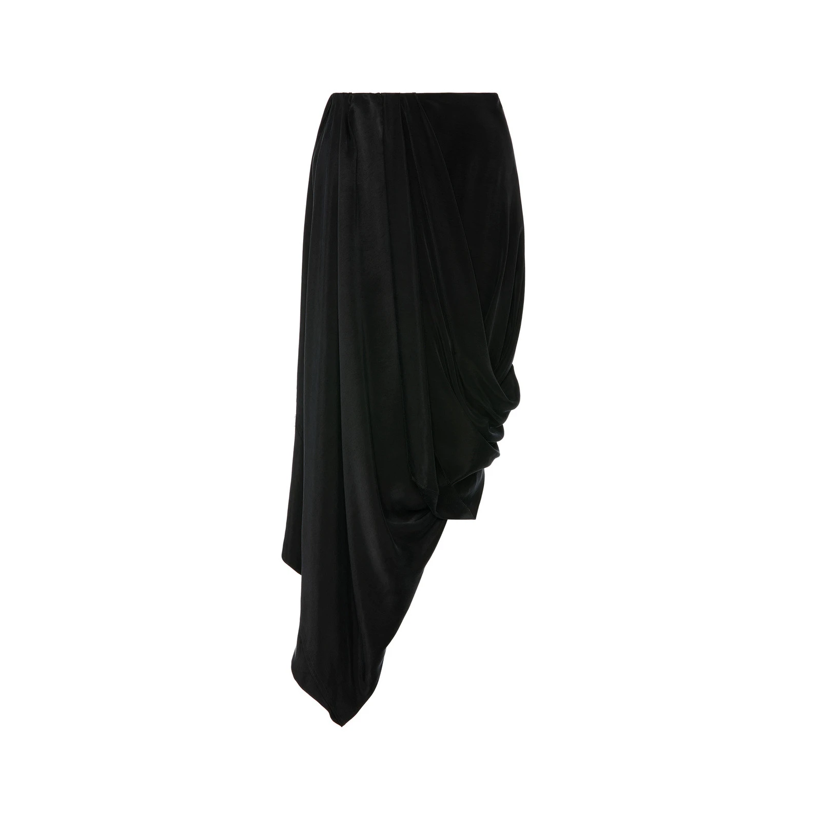 Maison Margiela Draped Midi Skirt in Black Maison Margiela Draped Midi Skirt in Black | Luxury Shoes