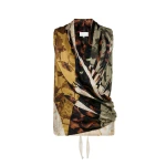 Maison Margiela Draped Silk Top in Ivory Maison Margiela Draped Silk Top in Ivory | Luxury Shoes
