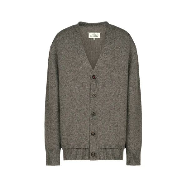 Elbow Patch Cardigan in Grey