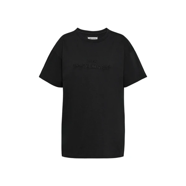 Embroidered Logo T-Shirt in Black