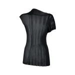 Maison Margiela Fitted Knit Top in Navy Blue | Luxury Shoes 