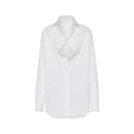 Maison Margiela Folded Collar Shirt in White | Luxury Shoes 