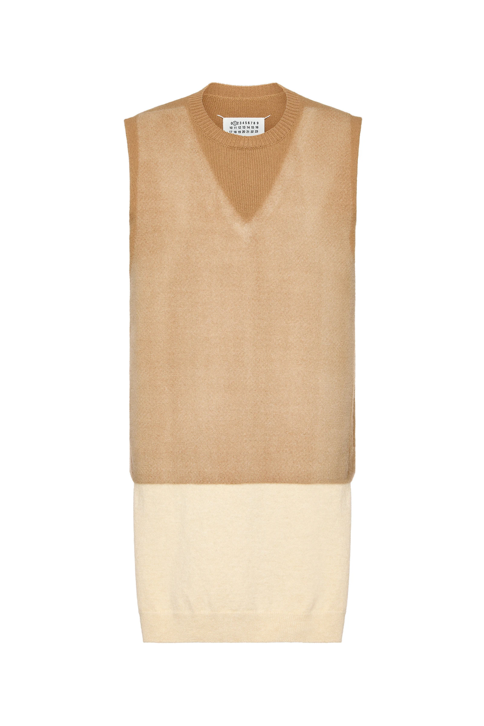 Maison Margiela Fused Knit Vest in Beige Maison Margiela Fused Knit Vest in Beige | Luxury Shoes