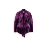 Maison Margiela Fusion Velvet Structured Blazer in Purple | Luxury Shoes 