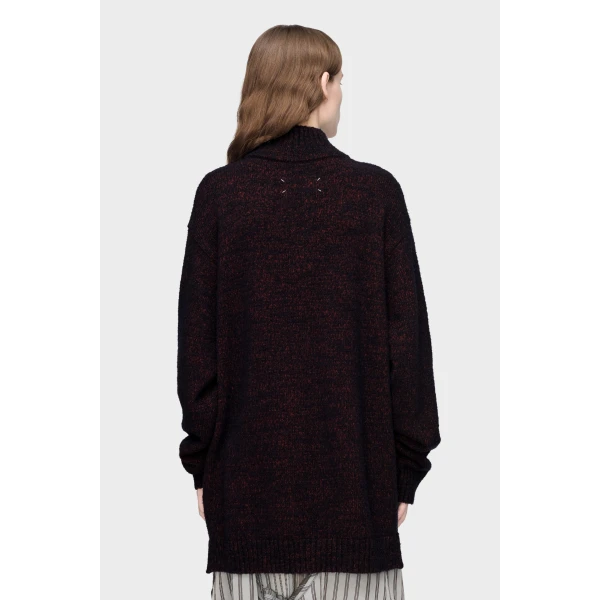 Maison Margiela Half-Zip Knit Sweater in Bordeaux | Sweaters | Luxury Shoes 