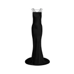Maison Margiela Hammered Satin Gown in Black Maison Margiela Hammered Satin Gown in Black | Luxury Shoes