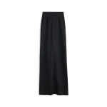 Maison Margiela High-Waist Virgin Wool Column Skirt in Black | Luxury Shoes 