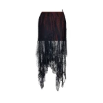 Maison Margiela Lace Midi Skirt in Black | Luxury Shoes 