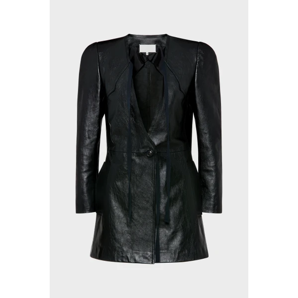 Maison Margiela Leather Jacket in Black | Leather Jackets | Luxury Shoes 