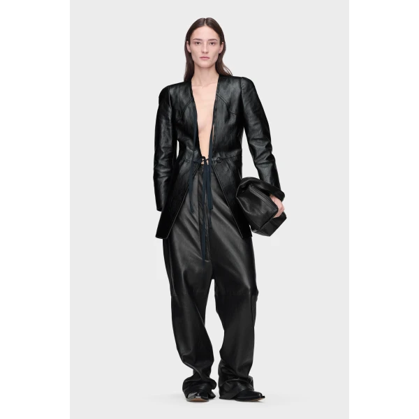Maison Margiela Leather Jacket in Black | Leather Jackets | Luxury Shoes 