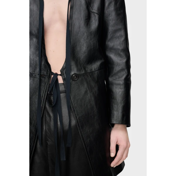 Maison Margiela Leather Jacket in Black | Leather Jackets | Luxury Shoes 