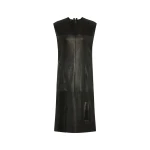 Maison Margiela Leather Midi Dress in Black | Luxury Shoes 