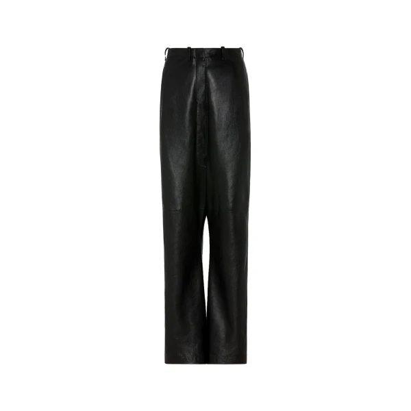 Leather Trousers in Black
