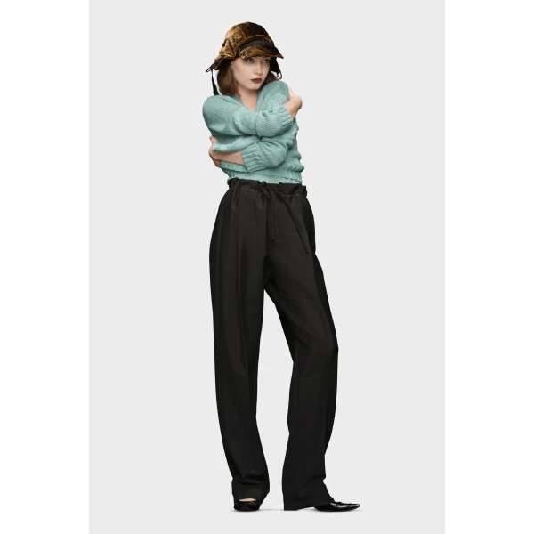 Maison Margiela Mohair Trousers in Black | Pants | Luxury Shoes 