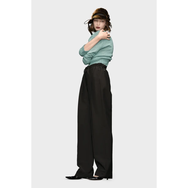 Maison Margiela Mohair Trousers in Black | Pants | Luxury Shoes 