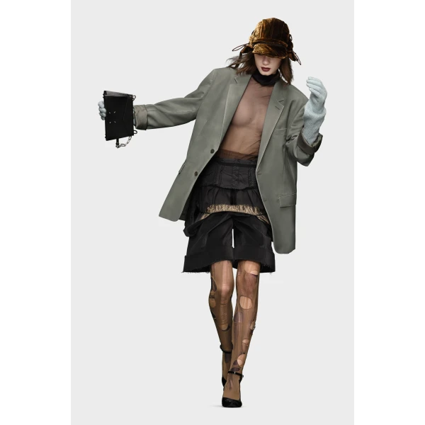 Maison Margiela Mohair Wool Blazer in Grey | Blazers | Luxury Shoes 