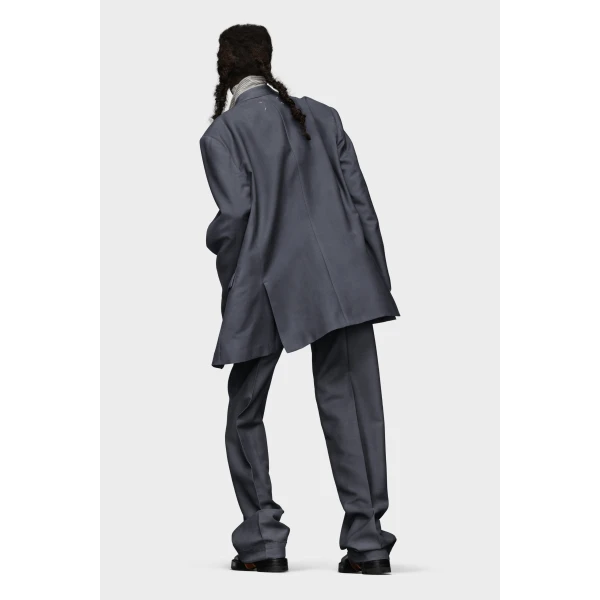 Maison Margiela Mohair Wool Suit Jacket in Dark Avion | Blazers | Luxury Shoes 