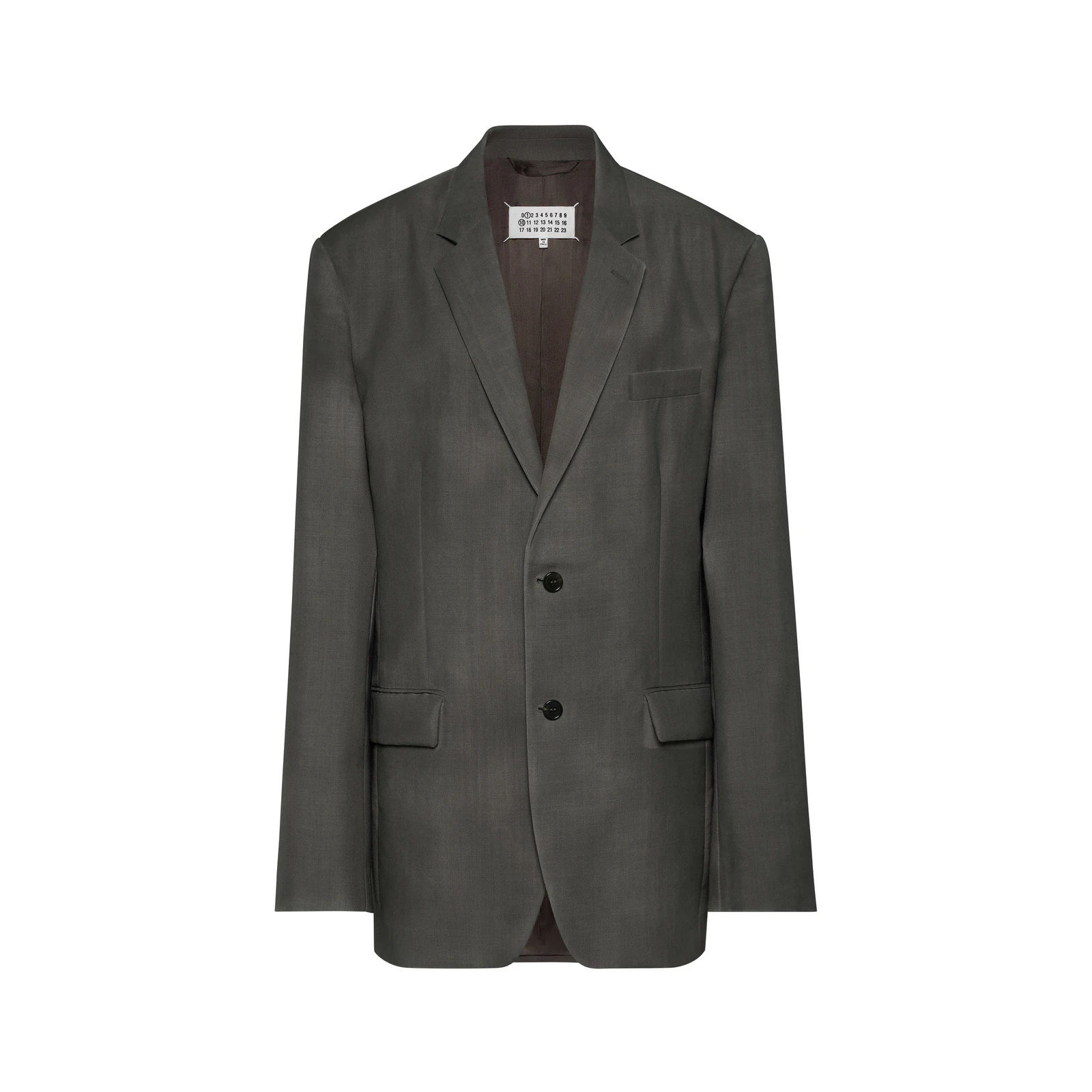 Maison Margiela Mohair Wool Suit Jacket in Dark Taupe Maison Margiela Mohair Wool Suit Jacket in Dark Taupe | Luxury Shoes