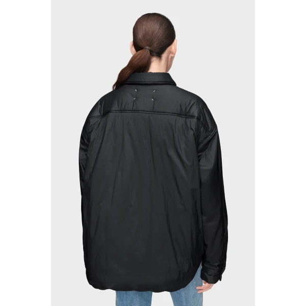 Maison Margiela Padded Shirt Jacket in Black | Jackets | Luxury Shoes 