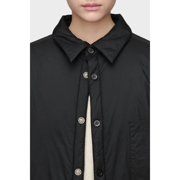 Maison Margiela Padded Shirt Jacket in Black | Jackets | Luxury Shoes 