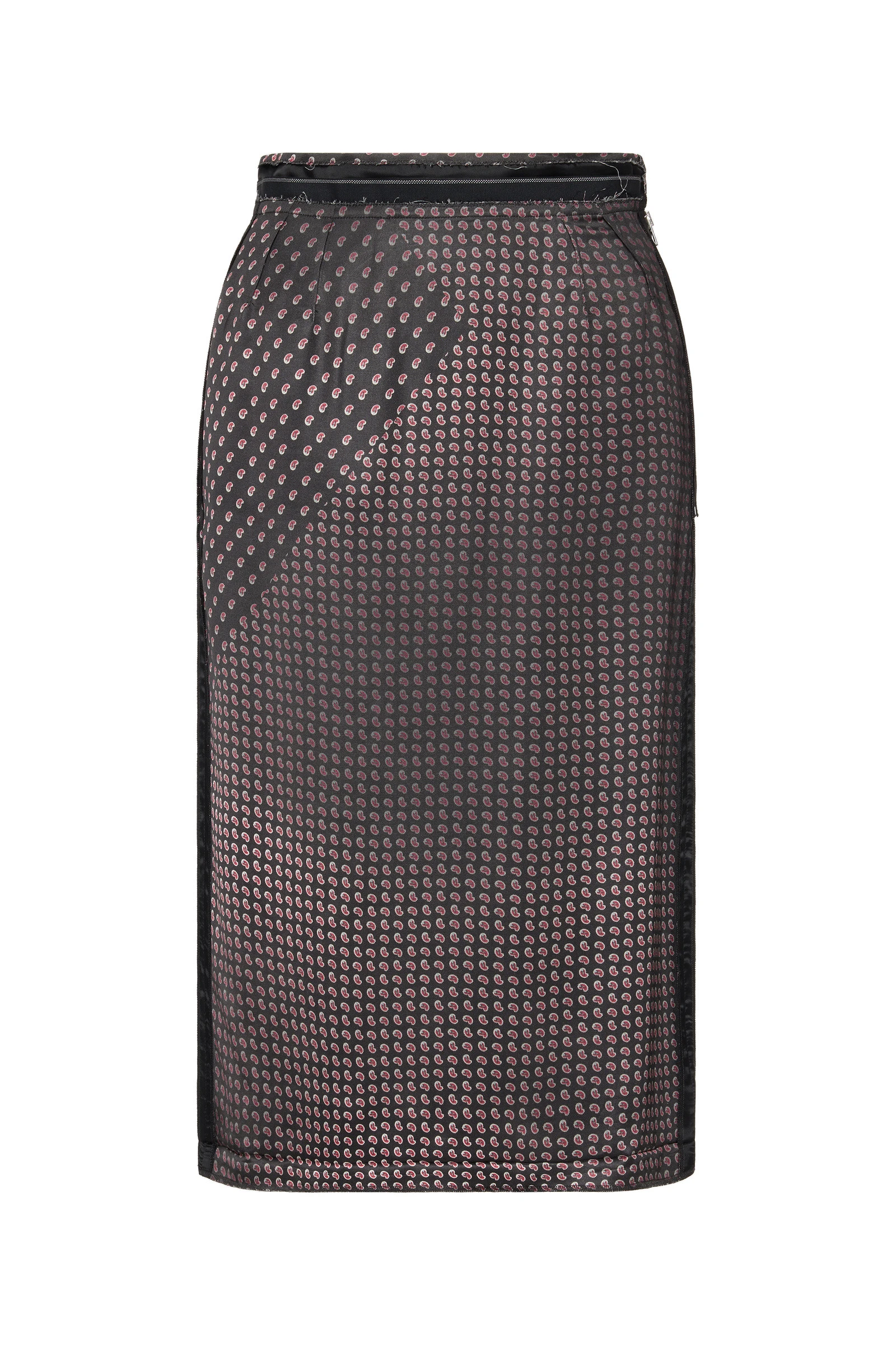 Maison Margiela Paisley Print Midi Skirt in Black Maison Margiela Paisley Print Midi Skirt in Black | Luxury Shoes