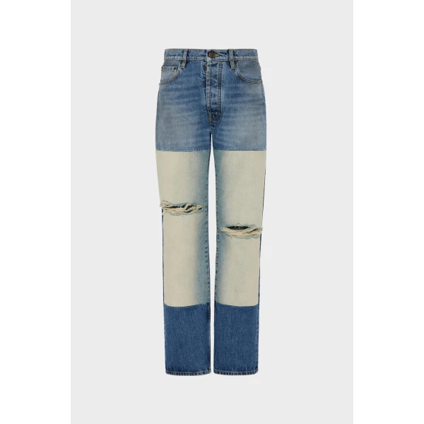Maison Margiela Patchwork Panel Jeans in Blue | Denim | Luxury Shoes 