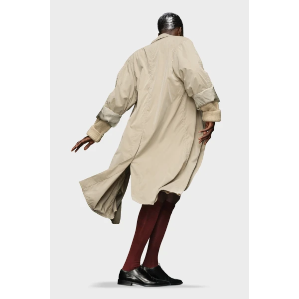 Maison Margiela Peached Coat in Sand | Coats | Luxury Shoes 