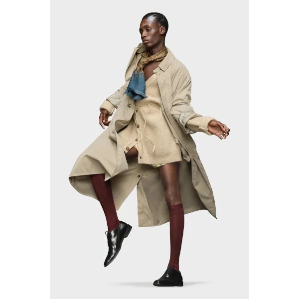 Maison Margiela Peached Coat in Sand | Coats | Luxury Shoes 