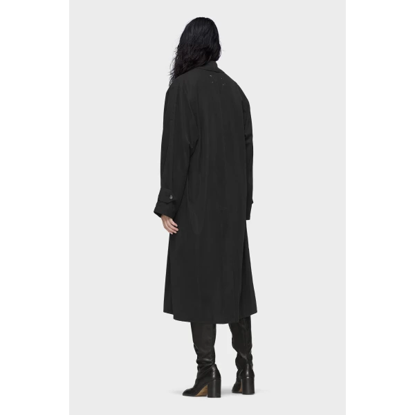 Maison Margiela Peached Trench Coat in Black | Trench Coat | Luxury Shoes 