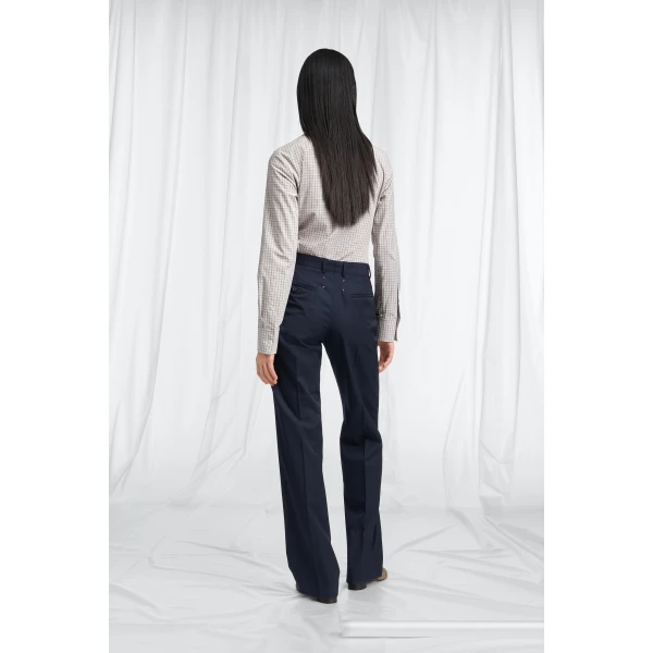 Maison Margiela Pleated Wool Tailored Trousers in Dark Grey | Wide leg pants | Luxury Shoes 