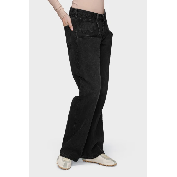Maison Margiela Pocket Jeans in Black | Denim | Luxury Shoes 