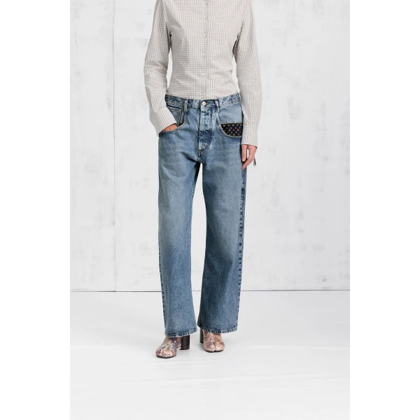 Maison Margiela Pocket Square Jeans in Blue Jeans | Denim | Luxury Shoes 