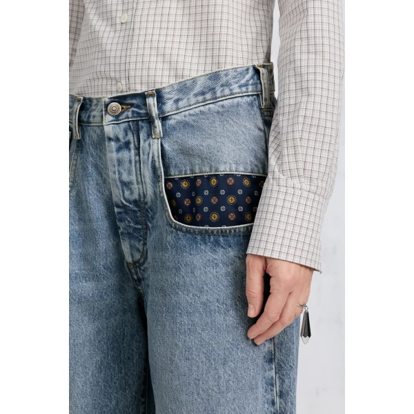 Maison Margiela Pocket Square Jeans in Blue Jeans | Denim | Luxury Shoes 