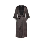 Maison Margiela Printed Midi Shirt Dress in Black | Luxury Shoes 