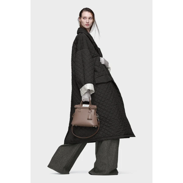 Maison Margiela Quilted Coat in Black | Coats | Luxury Shoes 