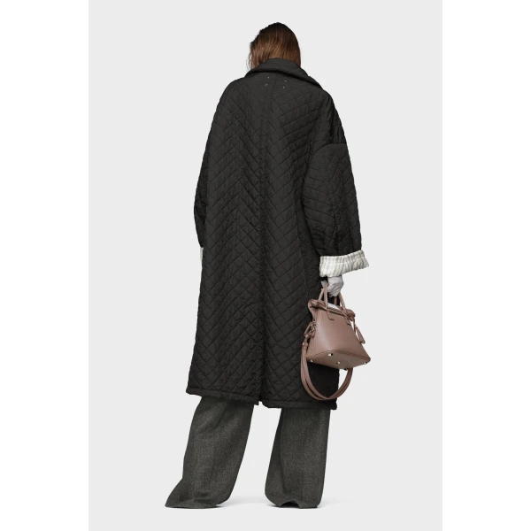 Maison Margiela Quilted Coat in Black | Coats | Luxury Shoes 